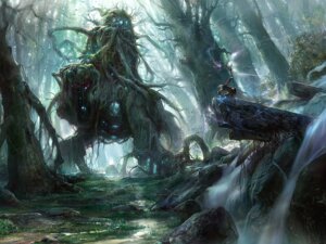 Rating: Safe Score: 0 Tags: 4:3 branch crouching detailed detailed_background digital_media_(artwork) duo e621 elemental_creature fantasy flora_fauna fog forest human magic male mammal melee_weapon monster nature outside plant polearm scenery shrub staff sword treant tree water waterfall weapon wood zemotion User: bunchy7s
