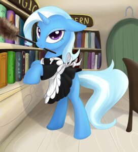 Rating: Safe Score: 0 Tags: 2012 book cleaning_tool clothing e621 equid equine feather_duster female feral friendship_is_magic hair hasbro hi_res horn library looking_at_viewer maid_uniform mammal multicolored_hair my_little_pony mythological_creature mythological_equine mythology purple_eyes smile sokolas solo tail trixie_(mlp) two_tone_hair unicorn uniform User: bunchy7s
