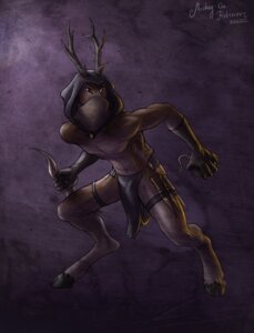 Rating: Safe Score: 0 Tags: abstract_background amber_eyes anthro bomb clothing dagger deer e621 explosives gloves handwear hi_res hood hooves horn male mammal melee_weapon mickey_the_retriever simple_background solo weapon User: bunchy7s