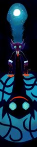 Rating: Questionable Score: 0 Tags: 2012 ambiguous_gender blood blue_eyes bodily_fluids clothing creepypasta digital_media_(artwork) e621 generation_3_pokemon haychel hi_res moon night nintendo pokemon pokemon_(species) purple_body sableye slenderman slim solo suit User: bunchy7s