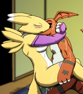 Rating: Explicit Score: 0 Tags: 2012 anthro bandai_namco bodily_fluids breasts canid canine cum cum_inside digimon digimon_(species) digital_hazard duo e621 eyes_closed female female_penetrated fur genital_fluids guilmon interspecies male male/female male_penetrating male_penetrating_female mammal markings moltsi penetration renamon scalie sex sweat symbol tail white_body white_fur yellow_body yellow_fur User: bunchy7s