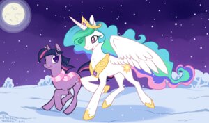 Rating: Safe Score: 0 Tags: cutie_mark detailed_background duo e621 electriczebra equid equine feathered_wings feathers female feral friendship_is_magic fur hair hasbro horn mammal multicolored_hair my_little_pony mythological_creature mythological_equine mythology night outside princess_celestia_(mlp) purple_body purple_fur purple_hair quadruped scarf snow source_request tail toony twilight_sparkle_(mlp) two_tone_hair unicorn winged_unicorn wings User: bunchy7s