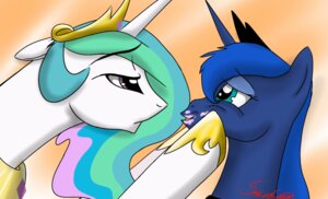 Rating: Safe Score: 0 Tags: abstract_background blue_body blue_eyes blue_fur blue_hair crown duo e621 equid equine eye_contact female feral friendship_is_magic frown fur hair half-closed_eyes hasbro headgear hi_res horn long_hair looking_at_another mammal multicolored_hair my_little_pony mythological_creature mythological_equine mythology narrowed_eyes open_mouth princess_celestia_(mlp) princess_luna_(mlp) purple_eyes royalty sakuracheetah simple_background smile stare unicorn white_body white_fur User: bunchy7s