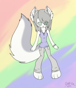 Rating: Safe Score: 0 Tags: 2013 anthro black_hair blue_markings bracelet chibi chiroina clothing domestic_cat e621 felid feline felis female fur hair hi_res jewelry mammal markings necklace solo white_body white_fur User: bunchy7s