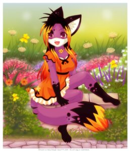Rating: Safe Score: 0 Tags: 4_toes 5_fingers akemi_(luna777) ambient_arthropod ambient_butterfly ambient_insect anthro barefoot biped black_body black_fur black_hair breasts clothed clothing countershade_face countershading detailed_background dipstick_tail dress e621 eyebrows eyelashes feet felid female fingers flower full-length_portrait fully_clothed fur gloves_(marking) grass hair jewelry leg_markings looking_aside luna777 mammal markings medium_breasts necklace open_mouth orange_body orange_clothing orange_dress orange_fur orange_hair outside plant plantigrade portrait purple_body purple_fur shaded sitting smile socks_(marking) solo tail tail_markings toes white_body white_countershading white_fur User: bunchy7s