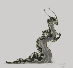 Rating: Questionable Score: 0 Tags: antennae_(anatomy) breasts chim e621 eyestalks female fin gastropod gastropod_taur grey_background mollusk nipples non-mammal_breasts non-mammal_nipples silvia_(tasrill) simple_background slime slug smile solo taur wide_hips User: bunchy7s