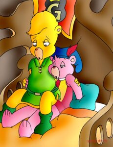 Rating: Explicit Score: 0 Tags: adventures_of_the_gummi_bears anthro bear cub cub_on_cub cubbi_gummi disney female fur george_dlc male mammal rule34 straight sunni_gummi User: bunchy7s