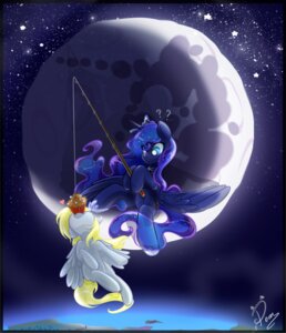 Rating: Safe Score: 0 Tags: 2014 blonde_hair blue_hair cutie_mark derpy_hooves_(mlp) duo e621 equid equine feathered_wings feathers female feral fishing_rod friendship_is_magic fur grey_body grey_fur hair hasbro horn long_hair mammal mare_in_the_moon moon my_little_pony mythological_creature mythological_equine mythology pegasus pomnoi princess_luna_(mlp) winged_unicorn wings User: bunchy7s