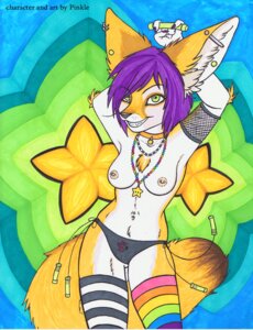 Rating: Questionable Score: 0 Tags: abstract_background alternative_fashion anthro areola breasts canid canine chest_tuft clothed clothing collar colorful_theme countershading cyberpop dancing e621 ear_piercing eye_through_hair fangs female fox front_view fur glowstick green_eyes hair hands_behind_head industrial_piercing inner_ear_fluff j-fashion jewelry legwear mammal marker_(artwork) necklace nipple_piercing nipples panties piercing pinkle purple_hair raised_arm raver scene_(fashion) scene_haircut short_hair simple_background skimpy solo star tail teeth thigh_highs topless traditional_media_(artwork) translucent translucent_hair tuft underwear User: bunchy7s