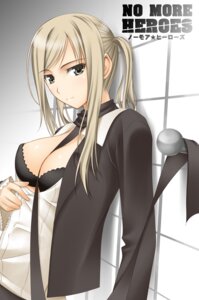 Rating: Questionable Score: 0 Tags: between_breasts big_wednesday blonde_hair bra breasts cleavage clothes_between_breasts female lingerie no_more_heroes open_clothes open_shirt rule34 shirt silvia_christel suda_51 sylvia_christel underwear User: bunchy7s