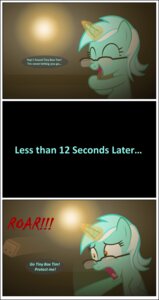Rating: Safe Score: 0 Tags: 2014 black_border border comic digital_media_(artwork) e621 english_text equid equine female feral friendship_is_magic hasbro hi_res horn lyra_heartstrings_(mlp) mammal my_little_pony mythological_creature mythological_equine mythology scared text tiny_box_tim unicorn zacatron94 User: bunchy7s