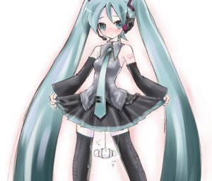Rating: Explicit Score: 0 Tags: 1girl aqua_eyes aqua_hair aqua_necktie ayano_rena bare_shoulders black_skirt black_thighhighs blush breasts clothes_lift collared_shirt detached_sleeves female frilled_shirt grey_shirt hatsune_miku headphones headset long_hair necktie pleated_skirt rolly rule34 shirt skirt skirt_hold skirt_lift sleeveless sleeveless_shirt solo tattoo thighhighs tied_hair twintails very_long_hair vocaloid zettai_ryouiki User: bunchy7s