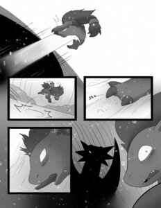 Rating: Safe Score: 0 Tags: anthro blizzard_(weather) canid canine claws comic digital_drawing_(artwork) digital_media_(artwork) e621 english_text feral generation_3_pokemon generation_5_pokemon greyscale hi_res male mammal membrane_(anatomy) membranous_wings monochrome nintendo pokemon pokemon_(species) salamence shaded snow soft_shading tderek99 text toe_claws tongue tongue_out unconscious wings winter zoroark User: bunchy7s