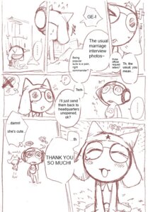 Rating: Safe Score: 0 Tags: amphibian anthro comic crossgender duo e621 english_text female femboy keronian keroro kururu male monochrome one_eye_closed sgt._frog tamama text translated unknown_artist wink User: bunchy7s Rating: Safe Score: 0 Tags: amphibian anthro comic crossgender duo e621 english_text female femboy keronian keroro kururu male monochrome one_eye_closed sgt._frog tamama text translated unknown_artist wink User: bunchy7s
