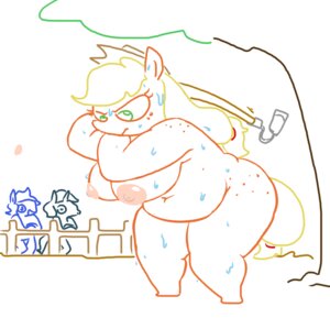 Rating: Questionable Score: 0 Tags: anthro anthrofied applejack_(mlp) big_breasts bodily_fluids breasts e621 earth_pony equid equine female friendship_is_magic green_eyes group hasbro horn horse male mammal my_little_pony mythological_creature mythological_equine mythology nipples nude plant pony slightly_chubby sweat the_weaver tree unicorn User: bunchy7s