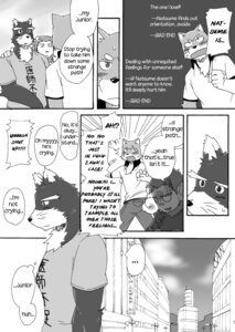 Rating: Questionable Score: 0 Tags: anthro black_body black_fur canid canine canis clothing comic cotton_(artist) dialogue domestic_dog e621 english_text felid fukuzawa fur haplorhine lion male mammal monkey monochrome natsume_(tooboe_bookmark) nitobe noguchi pantherine primate text tooboe_bookmark tuft User: bunchy7s