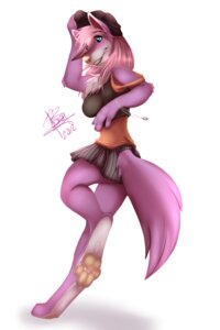 Rating: Safe Score: 0 Tags: 2012 anthro biped blue_eyes blush bottomwear breasts canid canine canis clothed clothing digital_media_(artwork) e621 feet female fluffy fluffy_tail fur furgonomics hair hat headgear headwear hindpaw jewelry mammal paws pink_body pink_fur pink_hair ring roxy_bradingham shirt simple_background skimpy skirt smile solo standing tail tail_clothing topwear white_background wolf wolflady User: bunchy7s
