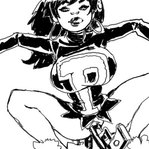 Rating: Explicit Score: 0 Tags: 1girls ass body_bags breasts earrings female female_only gun hoop_earrings jjfrenchie licking monochrome nipples panda_delgado pussy rule34 sketch solo tongue weapon User: bunchy7s