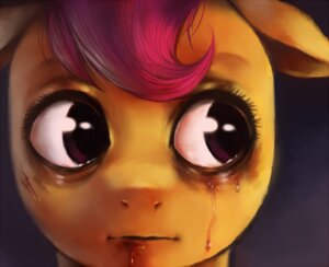 Rating: Safe Score: 0 Tags: 2011 abuse album_cover blood bodily_fluids bruised close-up cover crookedtrees crying digital_media_(artwork) e621 equid equine female friendship_is_magic hair hasbro headshot_portrait horse mammal my_little_pony nervous nightmare_fuel parody pony portrait purple_eyes purple_hair sad scootaloo_(mlp) scratches simple_background solo soul_devouring_eyes tears trevor_brown unavailable_at_source venetian_snares winter_in_the_belly_of_a_snake wounded User: bunchy7s