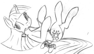 Rating: Safe Score: 0 Tags: black_and_white controller cord cord_in_mouth crossover cutie_mark dualshock dualshock_2 e621 equid equine female feral friendship_is_magic fur game_controller hair hasbro horn joystick legs_in_air line_art lying mammal monochrome mouth_hold my_little_pony mythological_creature mythological_equine mythology object_in_mouth on_back playstation playstation_2 playstation_controller quadruped simple_background smile solo sony_corporation sony_interactive_entertainment tail tg-0 traditional_media_(artwork) twilight_sparkle_(mlp) unicorn white_background wired_controller User: bunchy7s
