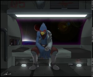 Rating: Safe Score: 0 Tags: anthro avian beak bedroom bird blue_body blue_feathers cameo clothed clothing crossover detailed detailed_background doll e621 falco_lombardi feathers geno_(mario) inside looking_at_viewer male mario_bros nintendo solo space star_fox super_mario_rpg_legend_of_the_seven_stars toony topless toy when_you_see_it xoediac_(artist) User: bunchy7s