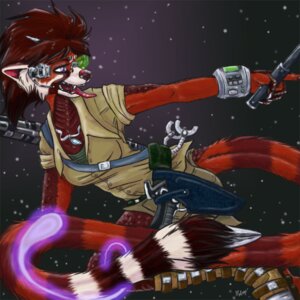 Rating: Safe Score: 0 Tags: 1:1 2009 aeryn_ranveri aerynoustinne ailurid anthro boots clothing cuff_(restraint) dart_gun e621 female footwear mammal red_panda restraints science_fiction shackles shoes simple_background solo spade_tail tail tongue toony User: bunchy7s