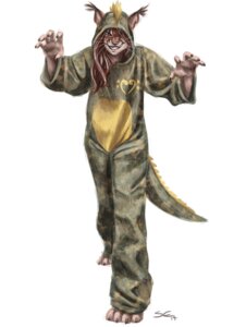Rating: Safe Score: 0 Tags: 2014 4_toes 5_fingers ambiguous_gender anthro barefoot biped brown_body brown_fur brown_hair caracal caracal_(genus) claws clothing costume dinosaur e621 ear_tuft feet felid feline fingers front_view fur furgonomics hair hybrid looking_at_viewer mammal prehistoric_species reptile rodent sabretoothed_ermine scalie sciurid simple_background smile solo standing tail toes tree_squirrel tuft whiskers white_background User: bunchy7s