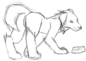 Rating: Explicit Score: 0 Tags: 1girls anus bowl canine collar female female_only feral from_behind furry looking_at_viewer looking_back monochrome pussy raised_tail rule34 sketch smile solo white_background User: bunchy7s