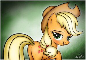 Rating: Safe Score: 0 Tags: 2013 applejack_(mlp) bedroom_eyes blonde_hair blush clothing cowboy_hat cutie_mark digital_media_(artwork) e621 earth_pony equid equine female feral freckles friendship_is_magic green_eyes hair half-closed_eyes hasbro hat headgear headwear horse inviting koffeekuma looking_at_viewer looking_back mammal my_little_pony narrowed_eyes open_mouth pony seductive solo tail tongue User: bunchy7s