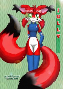 Rating: Explicit Score: 0 Tags: anthro biped bottomless breasts canid canine clothed clothing digital_media_(artwork) e621 female fox fur genitals green_eyes hair jamesfoxbr jully_figthers loli looking_at_viewer mammal multi_tail red_body red_fur red_hair short_hair solo standing tail vulva young young_anthro young_female User: bunchy7s