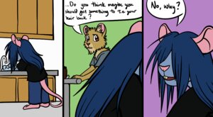 Rating: Safe Score: 0 Tags: 2013 ambiguous_gender anthro barefoot blue_body blue_fur blue_hair bottomwear brown_eyes bubble clothed clothing comic conditional_dnp cory_(ratte) dialogue digital_media_(artwork) duo e621 english_text feet felid fully_clothed fur hair lion long_hair male mammal murid murine norve open_mouth pantherine pants paws pink_nose plantigrade rat ratte rodent shirt sink speech_bubble tan_body tan_fur text toes topwear User: bunchy7s
