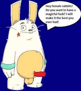 Rating: Questionable Score: 0 Tags: animal_genitalia anthro artist_request english_text furry male male_only penis rekkit rekkit_the_rabbit rule34 tagme User: bunchy7s