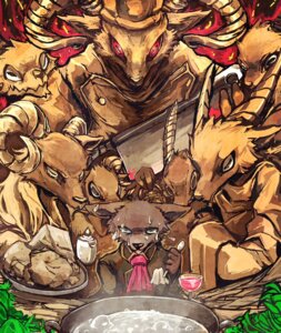 Rating: Safe Score: 0 Tags: alcohol anthro beverage bodily_fluids cleaver_(weapon) clothed clothing cooking_pot cutlery e621 food glass group hi_res horn kitchen_utensils male melee_weapon plate spoon standing sweat tools water weapon wine 蕎麦 User: bunchy7s
