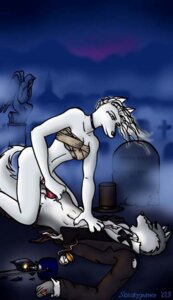 Rating: Explicit Score: 0 Tags: 1800s anthro anthro_on_anthro bottomless canid canine canis cemetery clock clothed clothing cowgirl_position duo e621 erection female fog from_front_position genitals ghostly gravewalker_(character) hair handjob hat headgear headwear lamp lantern male male/female mammal night on_bottom on_top penile penis pocketwatch ring sex stickypaws straddling suit tail teasing top_hat torn_clothing watch white_hair wolf wraps User: bunchy7s
