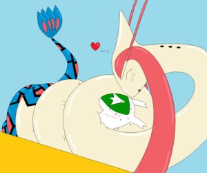 Rating: Questionable Score: 0 Tags: ambiguous_gender blue_background blue_body blue_scales blush bodily_fluids cel_shading coiling duo e621 feral generation_3_pokemon heart_symbol hug karmas-camera love milotic nintendo open_mouth pink_body pink_scales pokemon pokemon_(species) reptile scales scalie serpentine shaded simple_background smile sweat User: bunchy7s