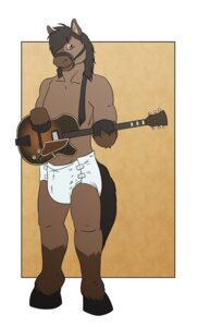 Rating: Questionable Score: 0 Tags: anthro biped bridle clean_diaper clothed clothing diaper diaper_only e621 electric_guitar equid equine guitar horse looking_at_viewer male mammal moose_bmd musical_instrument plucked_string_instrument reins simple_background solo standing string_instrument tail topless wearing_diaper what white_diaper yellow_eyes User: bunchy7s
