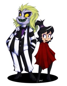 Rating: Safe Score: 0 Tags: alternative_fashion beetlejuice beetlejuice_(character) conditional_dnp digital_media_(artwork) duo e621 ebonychimera female ghost goth hi_res human lydia_deetz male mammal not_furry simple_background spirit undead white_background User: bunchy7s