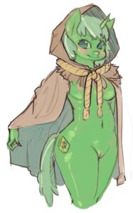 Rating: Explicit Score: 0 Tags: anthro blue_eyes blush breasts cloak clothing clover_the_clever_(mlp) cutie_mark e621 equid equine fan_character female friendship_is_magic genitals green_body green_skin hae-hyun hasbro horn mammal my_little_pony mythological_creature mythological_equine mythology nipples solo unicorn vulva User: bunchy7s
