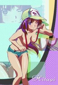 Rating: Explicit Score: 0 Tags: 1girls baseball_cap breasts cap denim denim_shorts error female hat monogatari_(series) naked_suspenders purple_hair rule34 screencap senjougahara_hitagi shorts solo sugise_satoshi suspenders topless wink zoom_layer User: bunchy7s