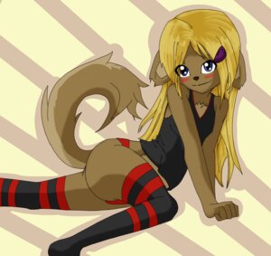 Rating: Questionable Score: 0 Tags: anthro blush clothing e621 female legwear masterofselfdestruct solo tail thigh_highs underwear young young_anthro young_female User: bunchy7s