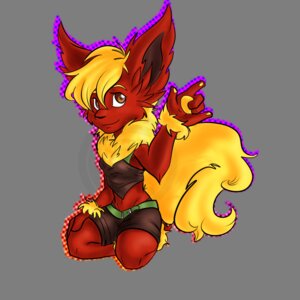 Rating: Safe Score: 0 Tags: 1:1 2012 alpha_channel anthro anthrofied blue_kazenate brown_eyes clothed clothing e621 eeveelution female flareon generation_1_pokemon nintendo pokemon pokemon_(species) pokemorph simple_background solo tail transparent_background User: bunchy7s