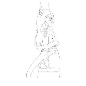 Rating: Questionable Score: 0 Tags: 1:1 anthro black_and_white breasts butt chain clothed clothing dragon dulcine e621 ear_piercing female hair horn horn_jewelry horn_ring jewelry lace line_art long_hair looking_aside looking_at_viewer monochrome muq mythological_creature mythological_scalie mythology nipples non-mammal_breasts non-mammal_nipples panties piercing pinup pose ring_(jewelry) scalie side_boob solo tail tattoo topless underwear User: bunchy7s