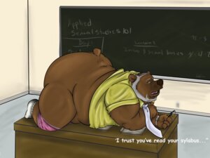 Rating: Questionable Score: 0 Tags: 4:3 accessory all_fours anthro bear beard belly big_butt biped bottomless bottomwear bottomwear_down brown_bear brown_body brown_eyes brown_fur butt chalkboard class classroom clothed clothing desk dirtymutt e621 elderly english_text exhibitionism eyewear facial_hair footwear fur furniture glasses grizzly_bear hair implied_audience information_board inside kneeling legwear lesson looking_at_viewer lying male mammal math morbidly_obese morbidly_obese_anthro morbidly_obese_male necktie nude obese obese_anthro obese_male on_desk overweight overweight_anthro overweight_male pants pants_around_ankles pants_down paper partially_clothed school sex_education shirt socks solo spread_legs spreading table teacher teeth text tongue topwear underwear undressing ursine white_hair work wristband User: bunchy7s