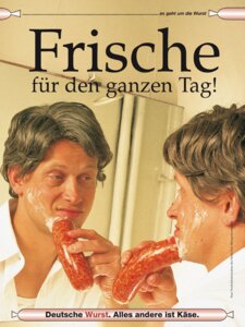 Rating: Questionable Score: 0 Tags: 3:4 advertisement bust_portrait clothed clothing e621 food german_text grandfathered_content grey_hair hair human human_only humor looking_at_mirror looking_at_object male mammal meat mirror not_furry portrait real reflection sausage shaving solo text translated unknown_artist what User: bunchy7s Rating: Questionable Score: 0 Tags: 3:4 advertisement bust_portrait clothed clothing e621 food german_text grandfathered_content grey_hair hair human human_only humor looking_at_mirror looking_at_object male mammal meat mirror not_furry portrait real reflection sausage shaving solo text translated unknown_artist what User: bunchy7s