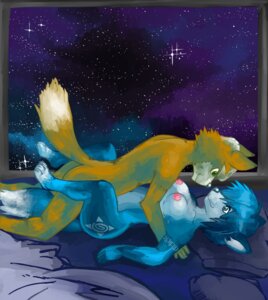 Rating: Explicit Score: 0 Tags: anthro anthro_on_anthro barefoot bed blue_body blue_fur blue_hair breasts brown_body brown_fur butt canid canine canon_couple duo e621 eye_contact feet female female_penetrated fox fox_mccloud from_front_position fur furniture green_eyes hair hi_res inside intraspecies krystal_(star_fox) looking_at_another lying male male/female male_penetrating male_penetrating_female mammal markings missionary_position night nintendo nipples nude on_back penetration penile penile_penetration penis_in_vagina pink_nipples romantic romantic_ambiance romantic_couple sex sky star star_fox vaginal vaginal_penetration white_body white_fur window zackthewolf User: bunchy7s