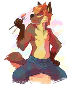 Rating: Safe Score: 0 Tags: 4:5 anthro biped black_nose bottomwear brown_claws brown_nose canid canine canis chopsticks claws clothed clothing denim denim_bottomwear denim_clothing domestic_dog e621 eating food hair hand_on_hip hi_res holding_food holding_object jeans leg_markings male mammal markings orange_hair pants simple_background sitting smile socks_(marking) solo super-tuler sushi tail topless white_background User: bunchy7s Rating: Safe Score: 0 Tags: 4:5 anthro biped black_nose bottomwear brown_claws brown_nose canid canine canis chopsticks claws clothed clothing denim denim_bottomwear denim_clothing domestic_dog e621 eating food hair hand_on_hip hi_res holding_food holding_object jeans leg_markings male mammal markings orange_hair pants simple_background sitting smile socks_(marking) solo super-tuler sushi tail topless white_background User: bunchy7s