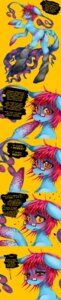 Rating: Questionable Score: 0 Tags: 2012 absurd_res blue_body blush butt comic cteno ctenophorae cutie_mark e621 earth_pony english_text equid equine exclamation_point eyewear fan_character female feral glasses hair hasbro hi_res horse hybrid long_image looking_at_viewer looking_down mammal monster my_little_pony open_mouth pink_eyes pink_hair pony sad short_hair slugbox smile solo spots surprised tail tall_image text User: bunchy7s