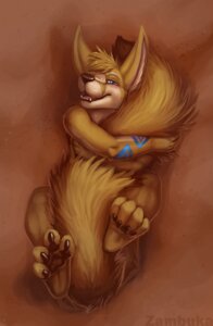Rating: Safe Score: 0 Tags: 2013 4_toes ambiguous_gender anthro barefoot big_ears big_tail biped bird's-eye_view black_lips black_nose blue_eyes blush brown_background brown_body brown_fur brown_hair canid canine claws crossed_arms digital_media_(artwork) e621 fangs feet fennec_fox fluffy fluffy_tail fox fur hair half-closed_eyes high-angle_view holding_tail kaiug_nixum legs_up lips looking_at_viewer lying mammal markings narrowed_eyes nude on_back open_mouth pawpads paws simple_background solo tail tail_between_legs tail_hug teeth toes true_fox zambuka User: bunchy7s