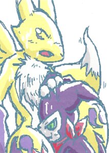 Rating: Explicit Score: 0 Tags: ambiguous/ambiguous ambiguous_gender anthro anthro_on_anthro bandai_namco canid canine claws clothing digimon digimon_(species) digital_media_(artwork) duo e621 film_grain fingerless_gloves fur gloves handwear hi_res impmon interspecies mammal mane markings oekaki oral renamon sex unknown_artist white_body white_fur yellow_body yellow_fur User: bunchy7s