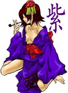 Rating: Explicit Score: 0 Tags: 1girls artist_request breasts breasts_apart female full_body murasaki murasaki_(pop'n_music) no_bra pop'n_music purple_kimono rule34 simple_background small_breasts smoking solo tagme translation_request wariza white_background User: bunchy7s